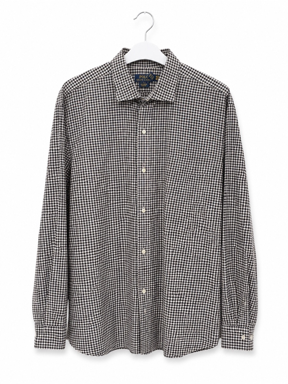 Polo by Ralph Lauren Black and White Gingham Button-Down Shirt